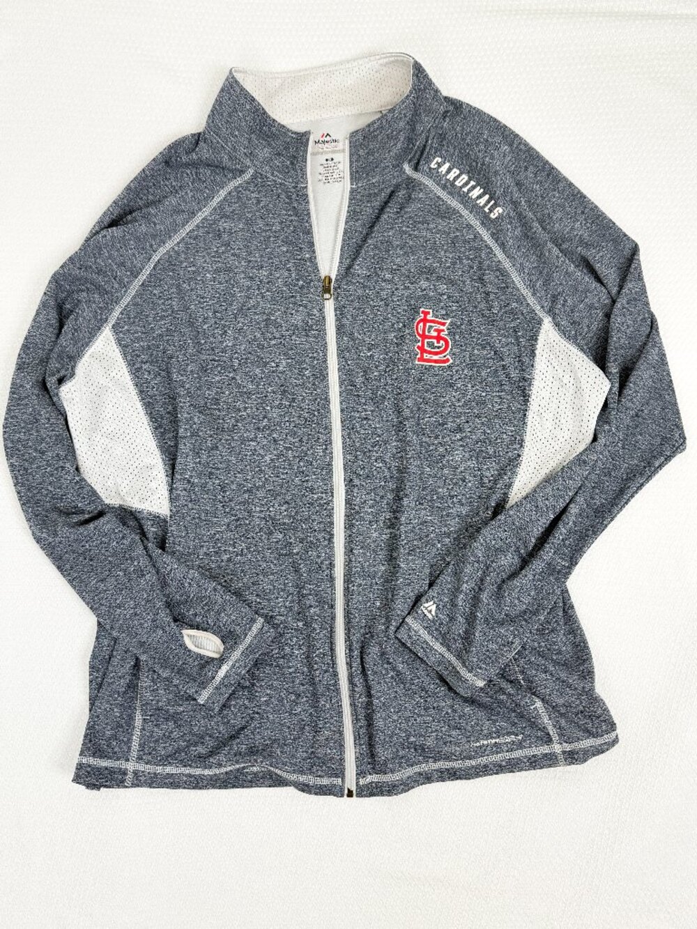 St Louis Cardinals Majestic Therma Base Full Zip Jacket Mens MLB Baseball 2XL
